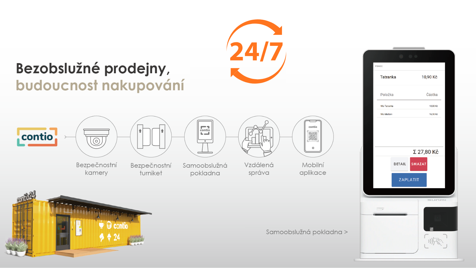 Ako používať aplikáciu Contio pre nákup v 24/7 obchode